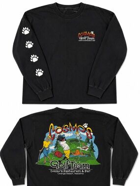 Cosmo's Golf Team Long Sleeve Tee - Black